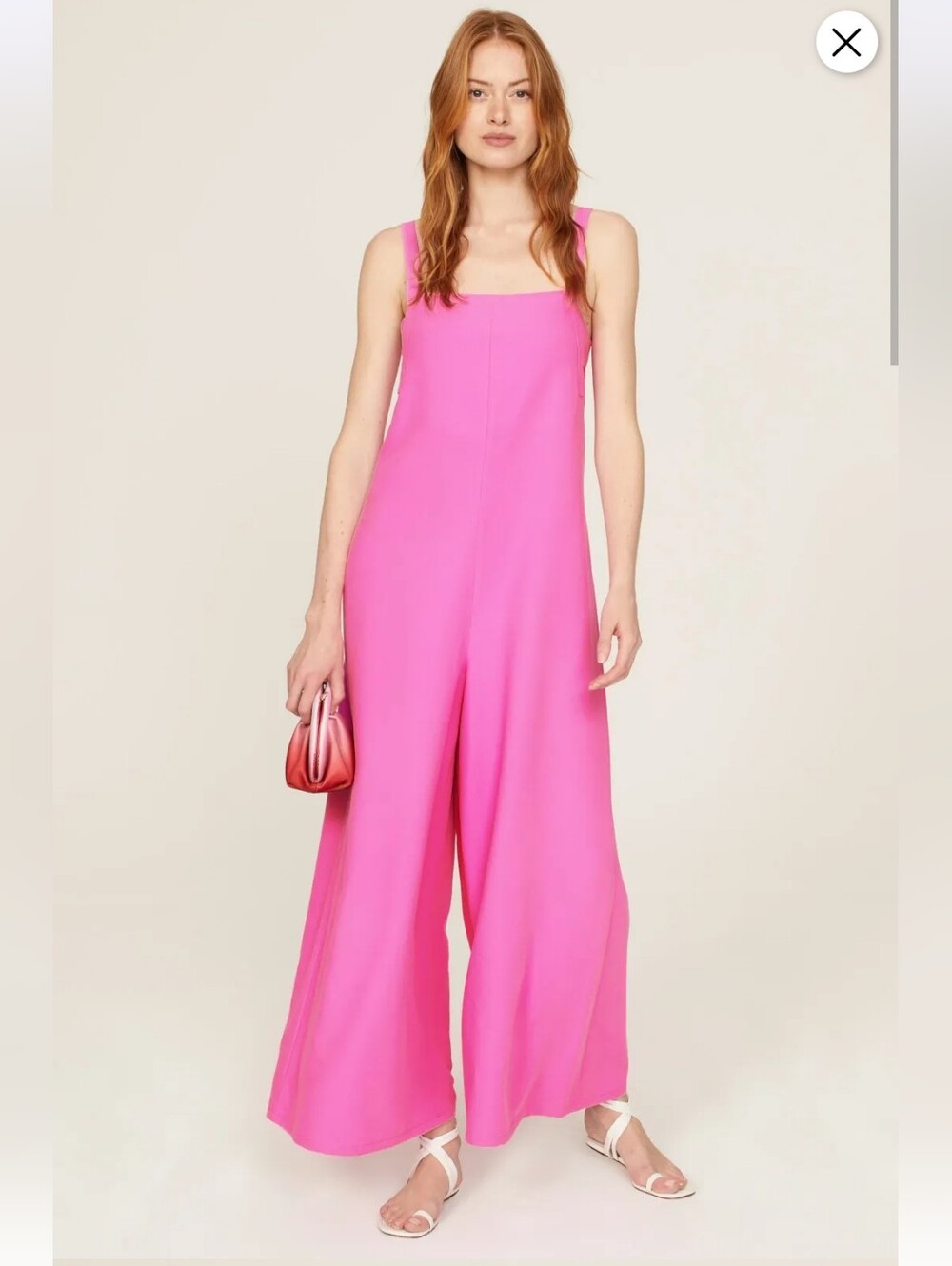 ADAM LIPPES PINK JUMPSUIT SIZE 10 MSRP $415